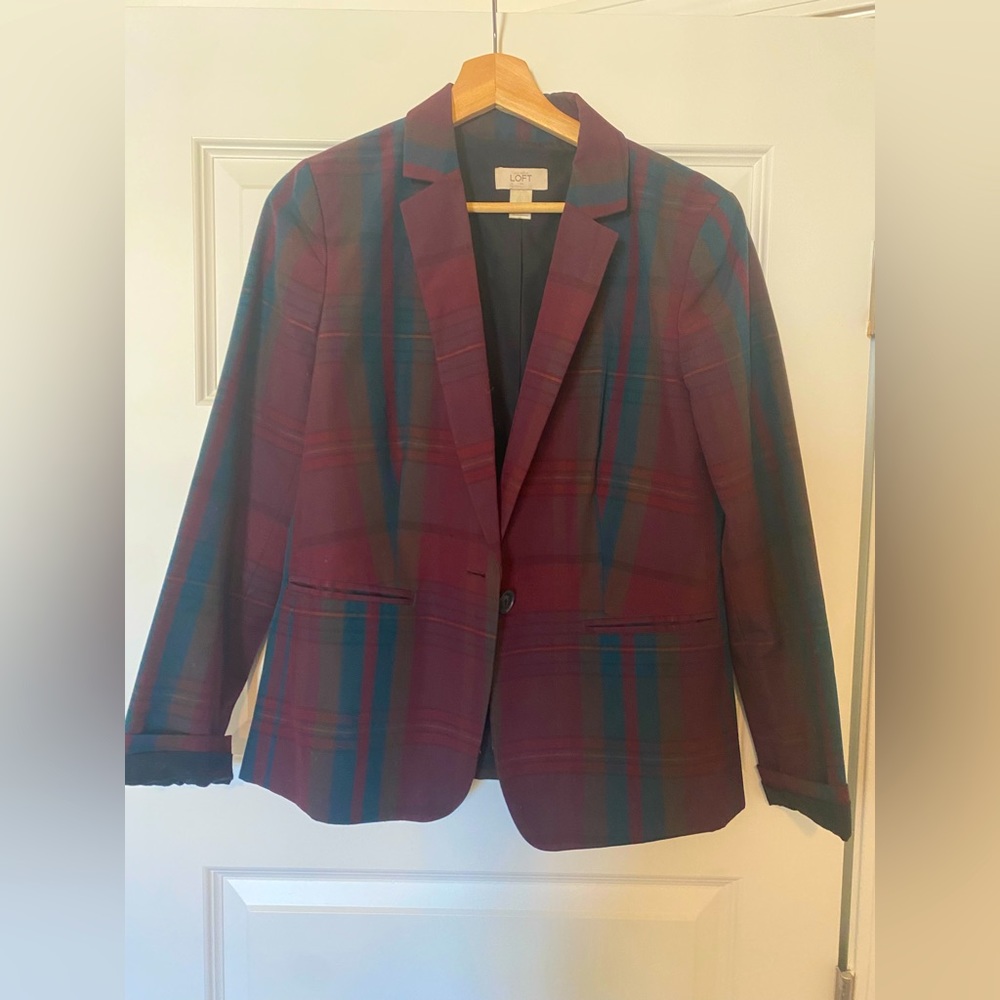 Loft Women’s Plaid Blazer